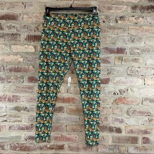Lularoe floral tall and curvy leggings large
